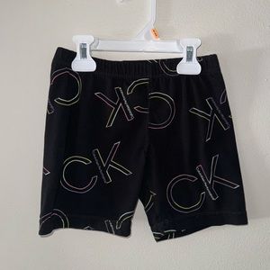 Calvin Klein, girls biker shorts size 7 small